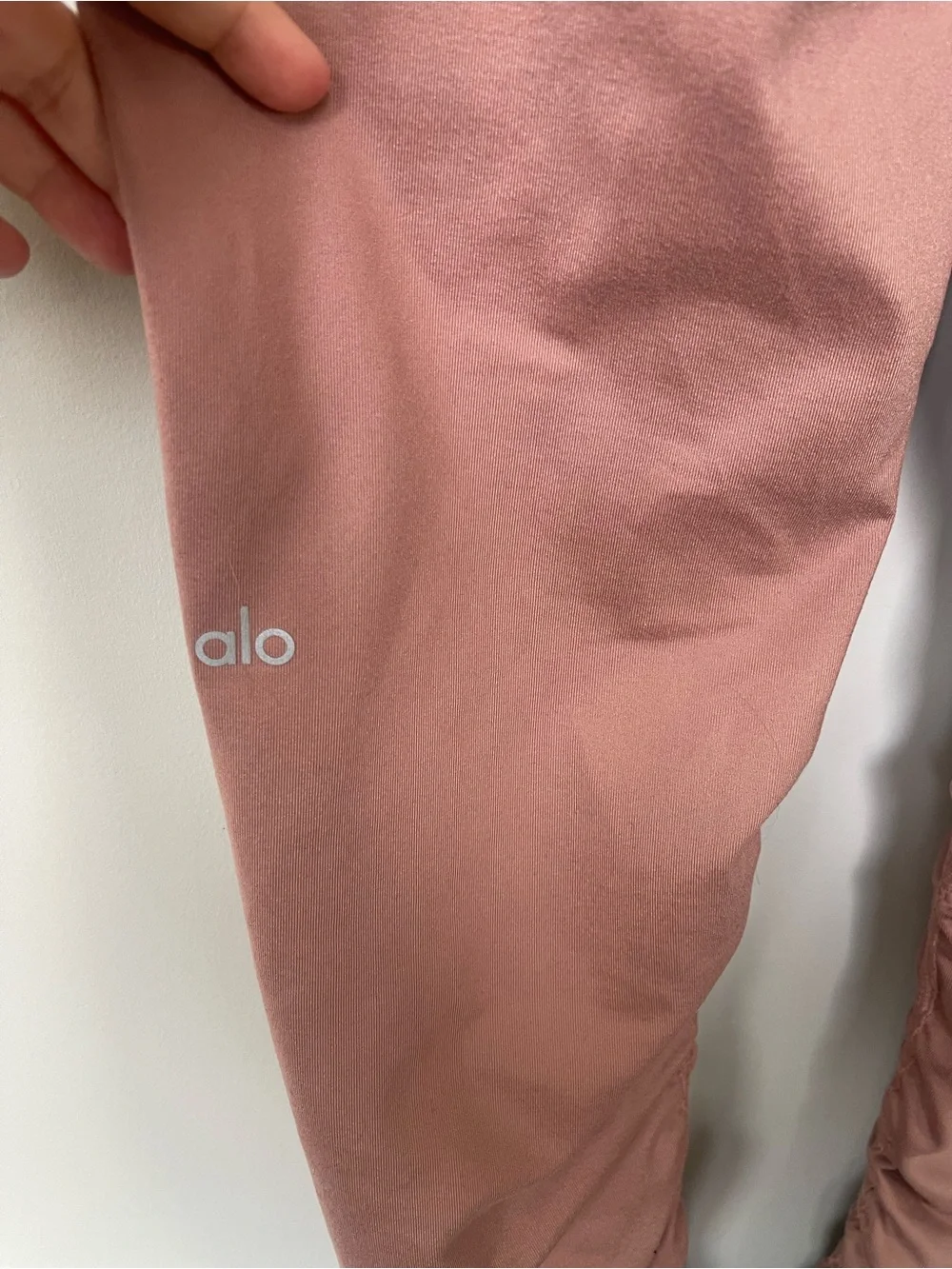 Alo Yoga | Idol Ruched Legging Rosewater Athleisure Gym Activewear Medium